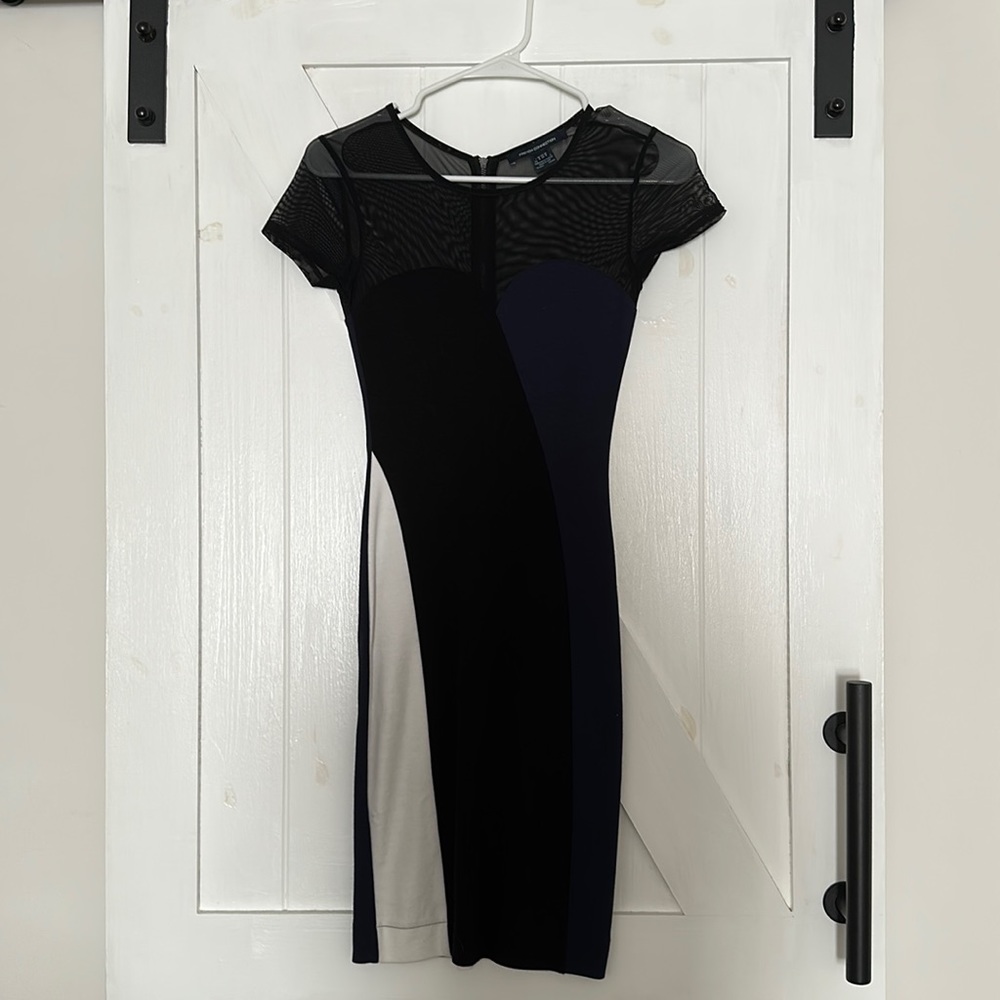 French connection block print dress